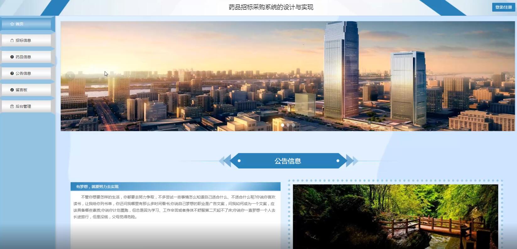 药品招标采购系统的设计与实现-计算机毕业设计源码+LW文档