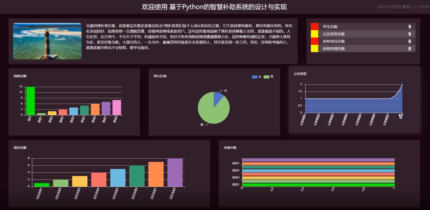 基于Python的智慧补助系统的设计与实现-计算机毕业设计源码+LW文档
