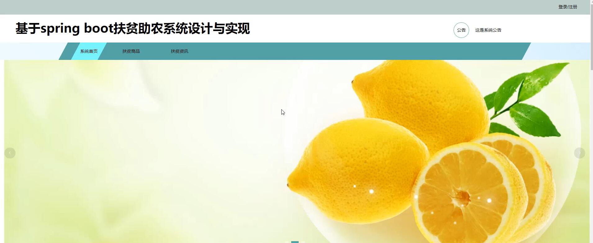 基于spring boot扶贫助农系统[JavaSpringboot]—计算机毕业设计源码+LW文档