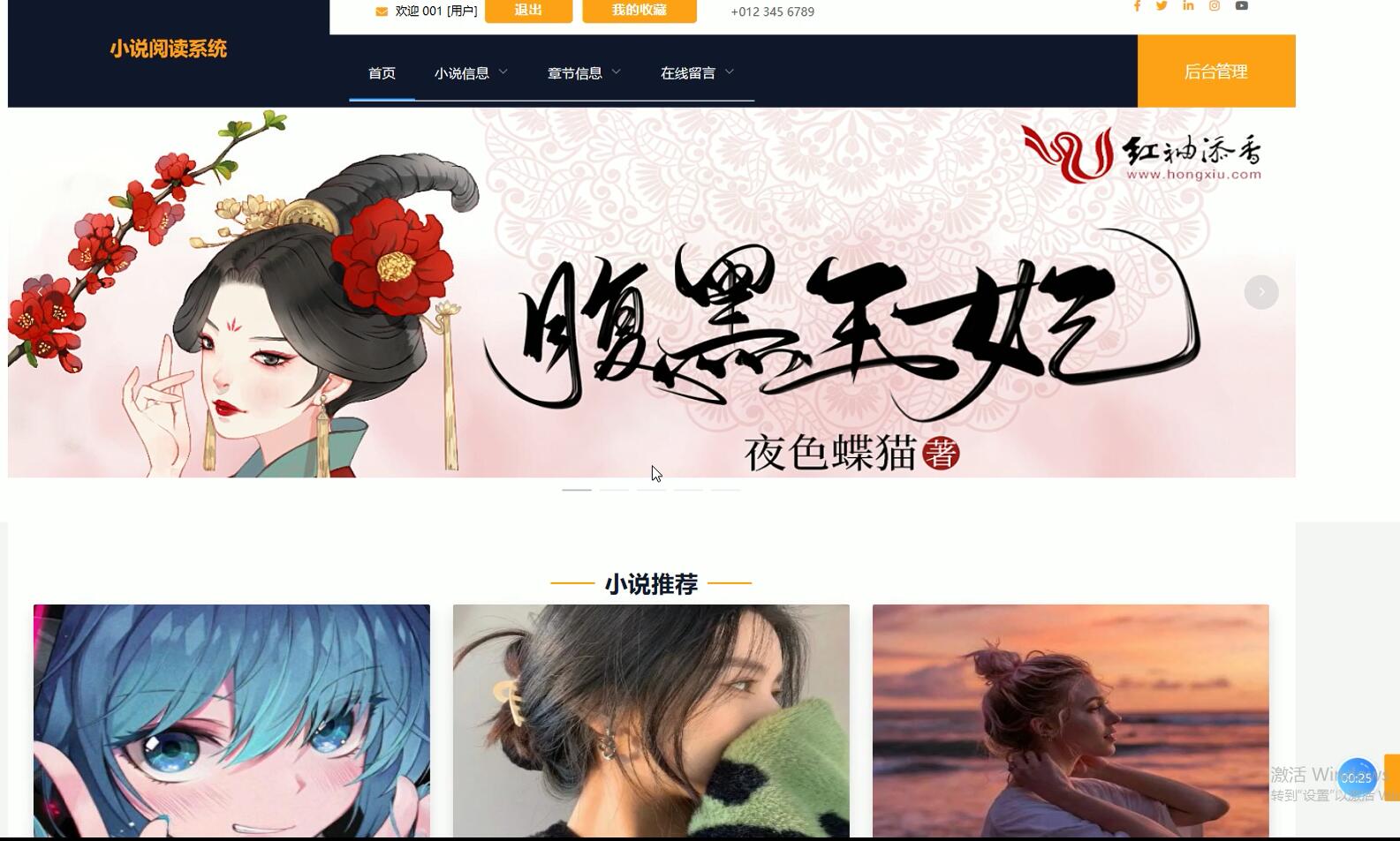 基于VUE的小说阅读管理系统[VUE]-计算机毕业设计源码+LW文档