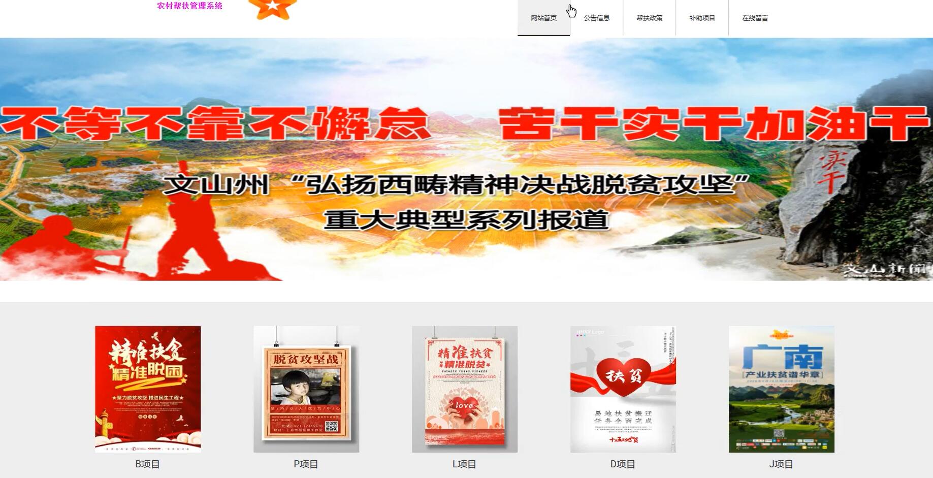 基于VUE的农村帮扶管理系统[VUE]-计算机毕业设计源码+LW文档