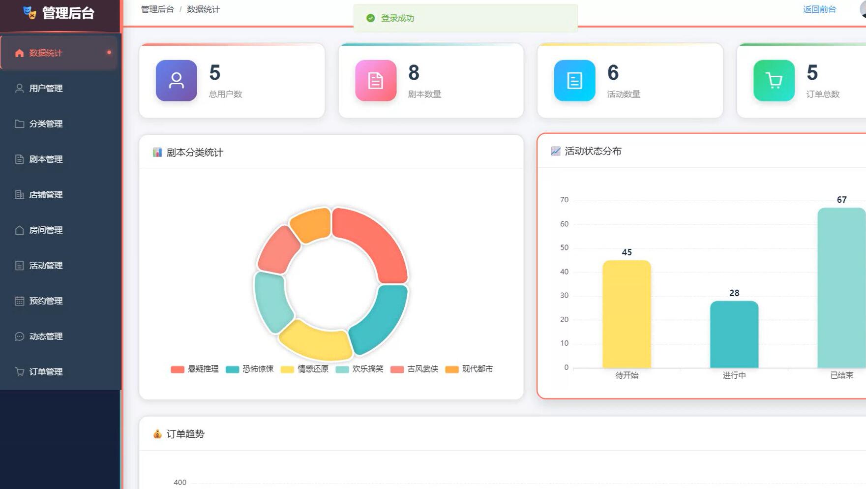 基于vue的剧本杀社交与资源分享平台[Vue]-计算机毕业设计源码+LW文档